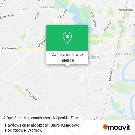 Mapa Pawłowska Małgorzata. Biuro Księgowo - Podatkowe