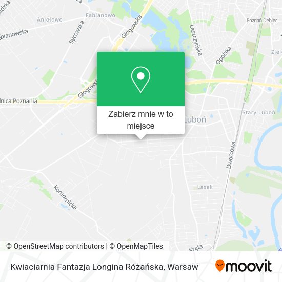 Mapa Kwiaciarnia Fantazja Longina Różańska