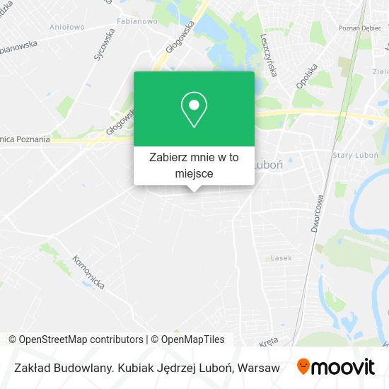 Mapa Zakład Budowlany. Kubiak Jędrzej Luboń