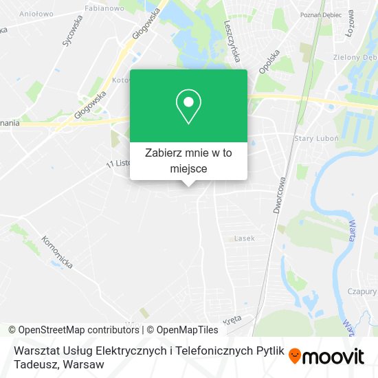 Mapa Warsztat Usług Elektrycznych i Telefonicznych Pytlik Tadeusz