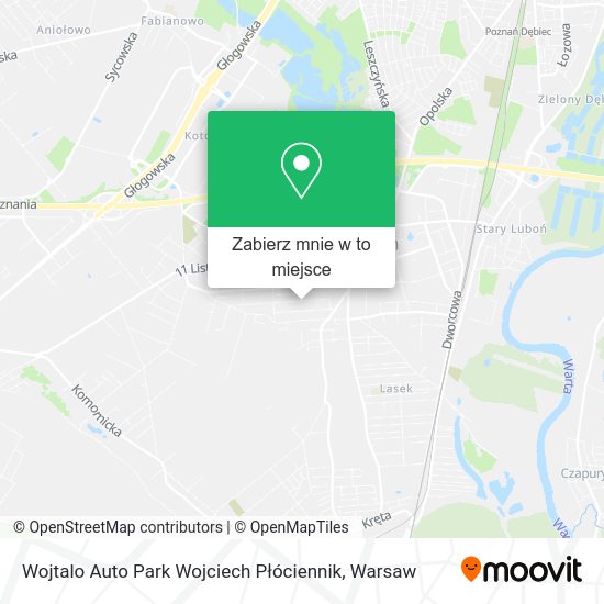 Mapa Wojtalo Auto Park Wojciech Płóciennik