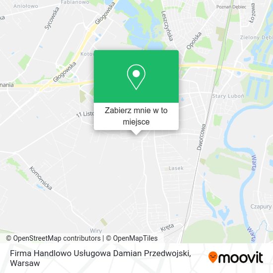 Mapa Firma Handlowo Usługowa Damian Przedwojski