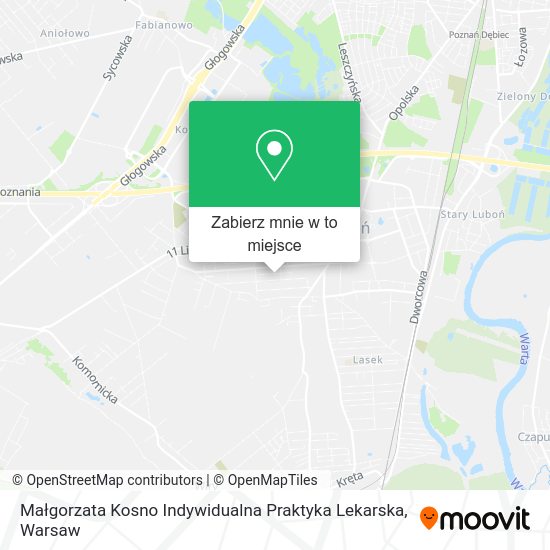 Mapa Małgorzata Kosno Indywidualna Praktyka Lekarska