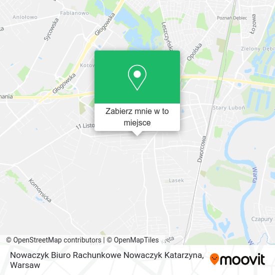 Mapa Nowaczyk Biuro Rachunkowe Nowaczyk Katarzyna