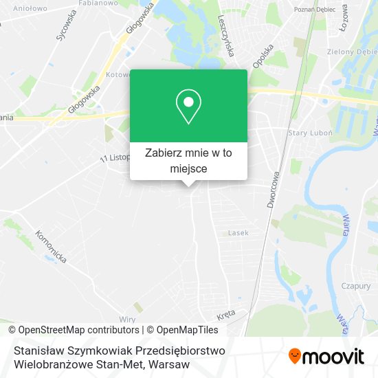 Mapa Stanisław Szymkowiak Przedsiębiorstwo Wielobranżowe Stan-Met