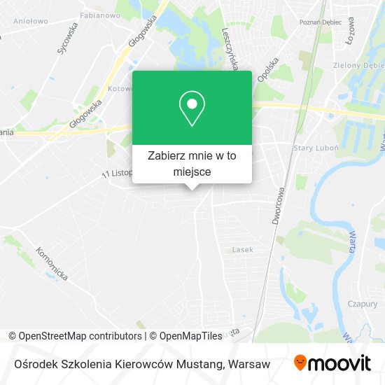 Mapa Ośrodek Szkolenia Kierowców Mustang