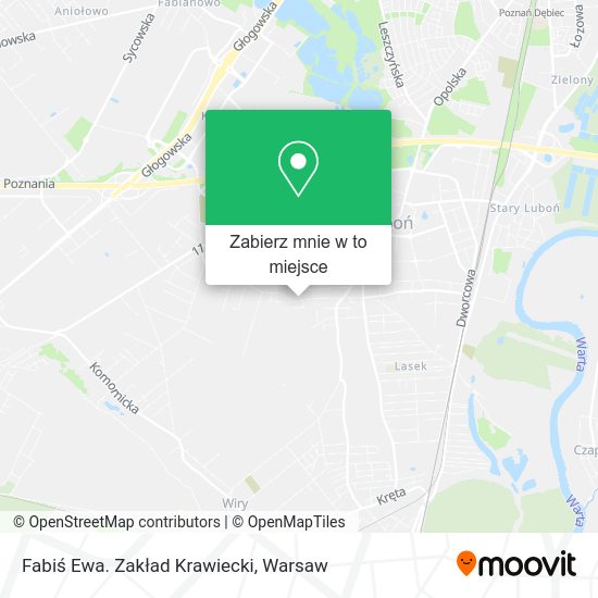 Mapa Fabiś Ewa. Zakład Krawiecki