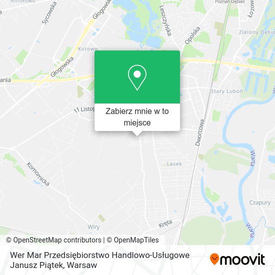 Mapa Wer Mar Przedsiębiorstwo Handlowo-Usługowe Janusz Piątek