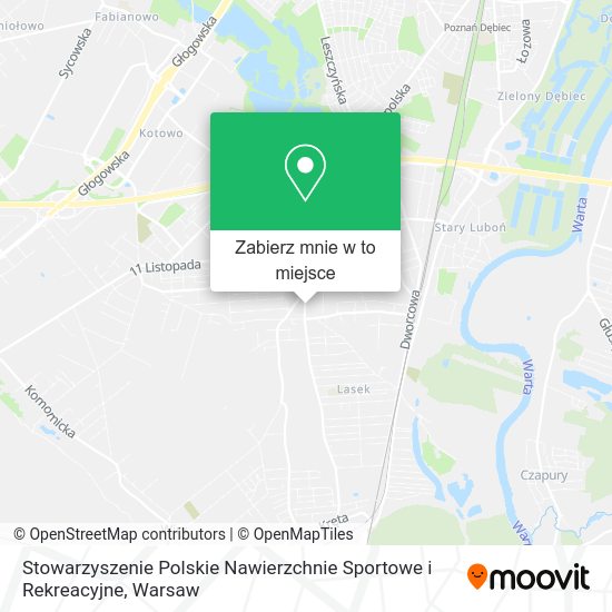 Mapa Stowarzyszenie Polskie Nawierzchnie Sportowe i Rekreacyjne