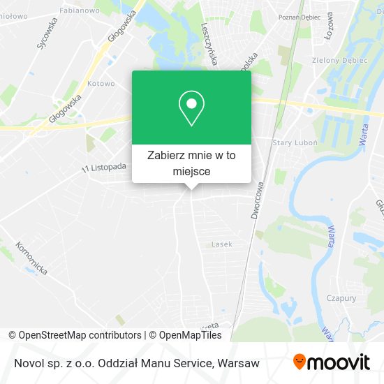 Mapa Novol sp. z o.o. Oddział Manu Service