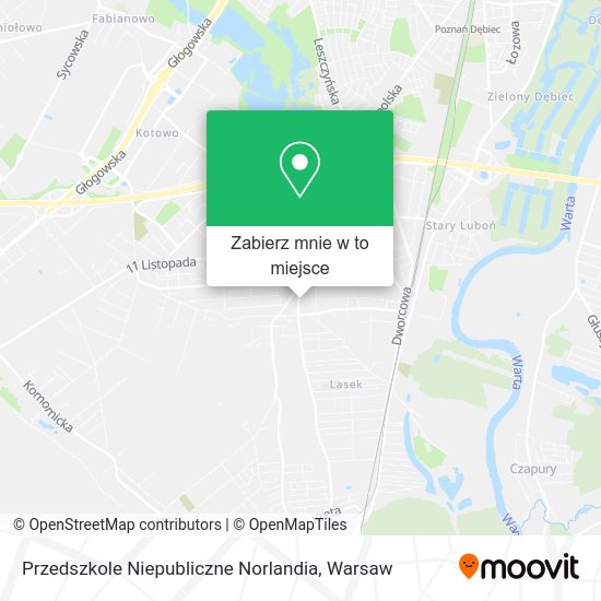 Mapa Przedszkole Niepubliczne Norlandia