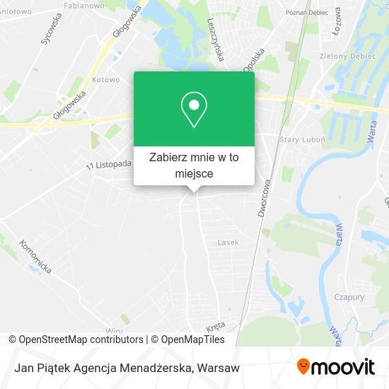 Mapa Jan Piątek Agencja Menadżerska