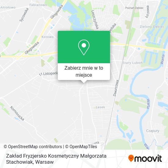 Mapa Zakład Fryzjersko Kosmetyczny Małgorzata Stachowiak