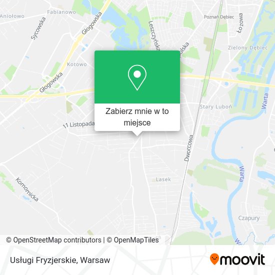 Mapa Usługi Fryzjerskie