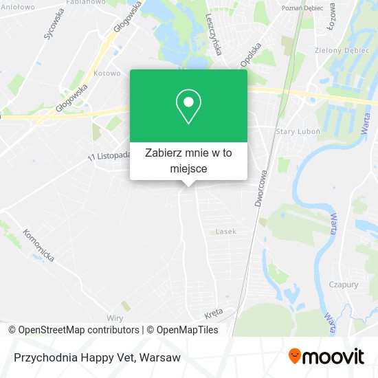 Mapa Przychodnia Happy Vet