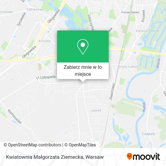 Mapa Kwiatownia Małgorzata Ziemecka