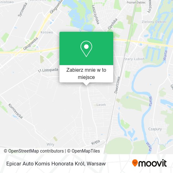 Mapa Epicar Auto Komis Honorata Król