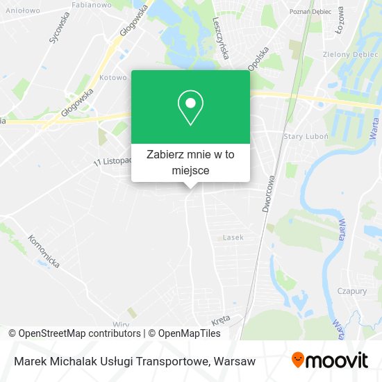 Mapa Marek Michalak Usługi Transportowe