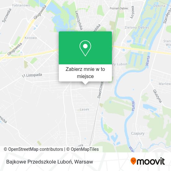 Mapa Bajkowe Przedszkole Luboń