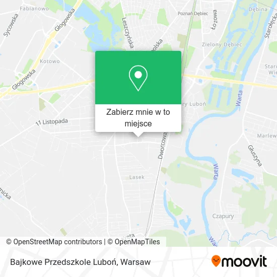 Mapa Bajkowe Przedszkole Luboń