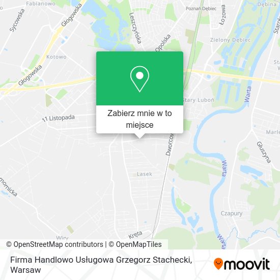 Mapa Firma Handlowo Usługowa Grzegorz Stachecki