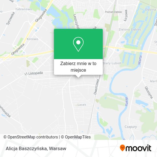 Mapa Alicja Baszczyńska