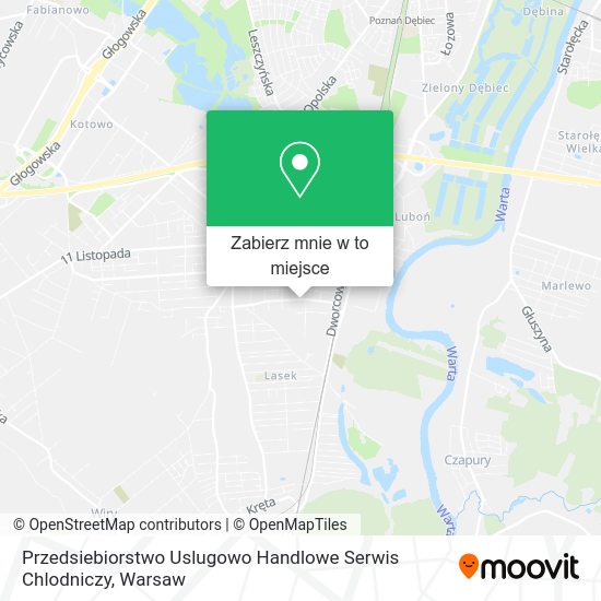 Mapa Przedsiebiorstwo Uslugowo Handlowe Serwis Chlodniczy