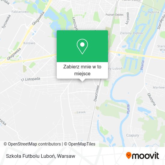 Mapa Szkoła Futbolu Luboń