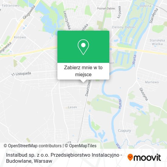 Mapa Instalbud sp. z o.o. Przedsiębiorstwo Instalacyjno - Budowlane