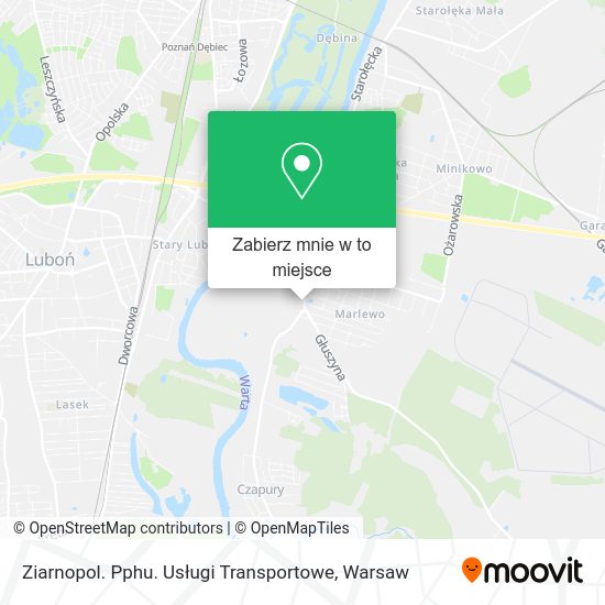 Mapa Ziarnopol. Pphu. Usługi Transportowe