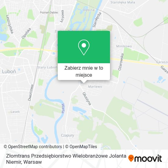 Mapa Złomtrans Przedsiębiorstwo Wielobranżowe Jolanta Niemir