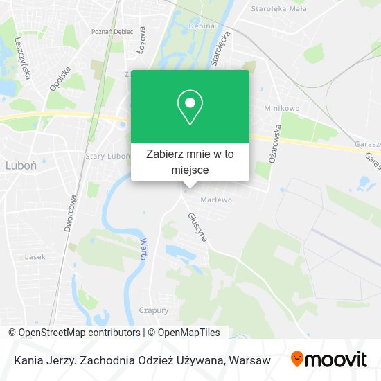 Mapa Kania Jerzy. Zachodnia Odzież Używana