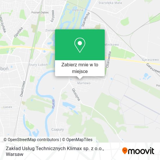 Mapa Zakład Usług Technicznych Klimax sp. z o.o.