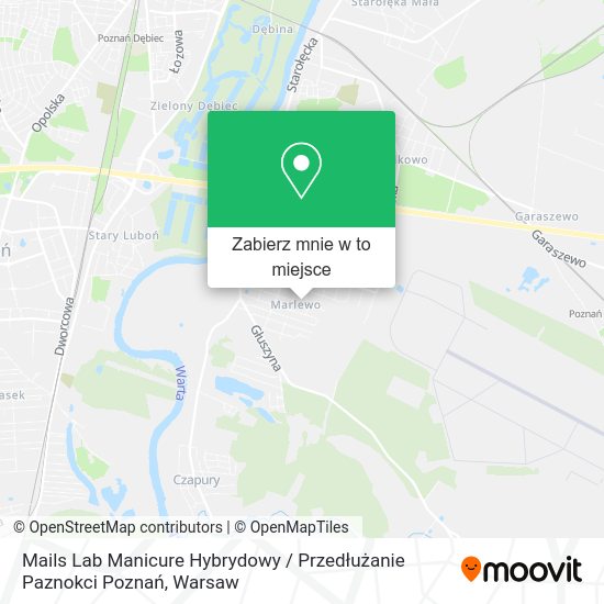 Mapa Mails Lab Manicure Hybrydowy / Przedłużanie Paznokci Poznań