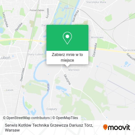 Mapa Serwis Kotłów Technika Grzewcza Dariusz Tórz