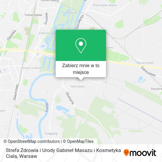 Mapa Strefa Zdrowia i Urody Gabinet Masazu i Kosmetyka Ciala