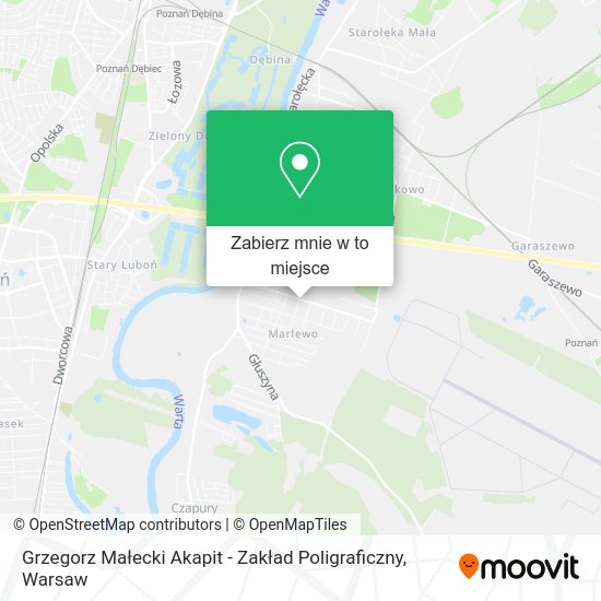 Mapa Grzegorz Małecki Akapit - Zakład Poligraficzny