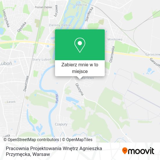 Mapa Pracownia Projektowania Wnętrz Agnieszka Przymęcka