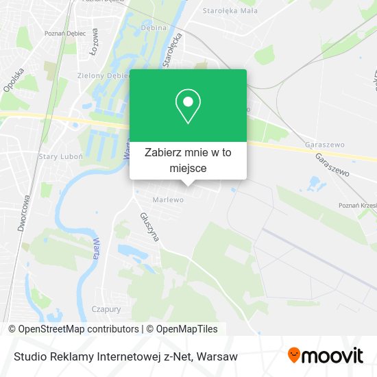 Mapa Studio Reklamy Internetowej z-Net