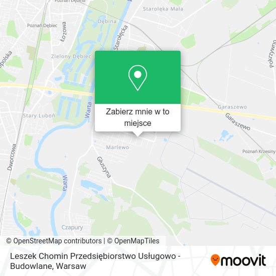 Mapa Leszek Chomin Przedsiębiorstwo Usługowo - Budowlane