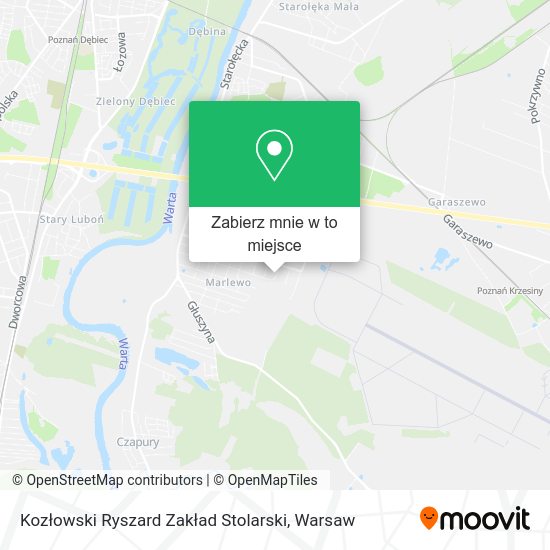 Mapa Kozłowski Ryszard Zakład Stolarski