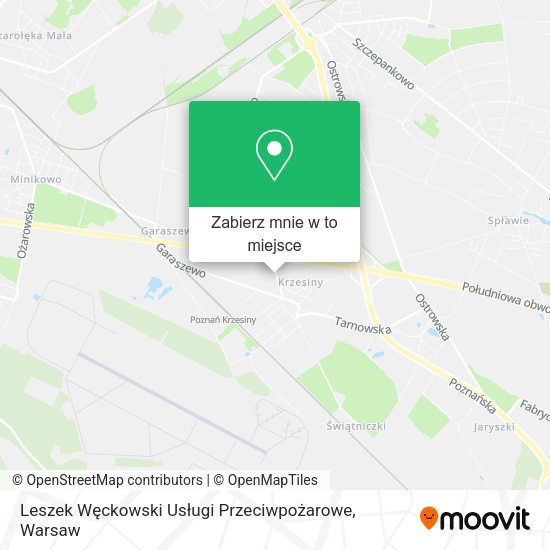 Mapa Leszek Węckowski Usługi Przeciwpożarowe