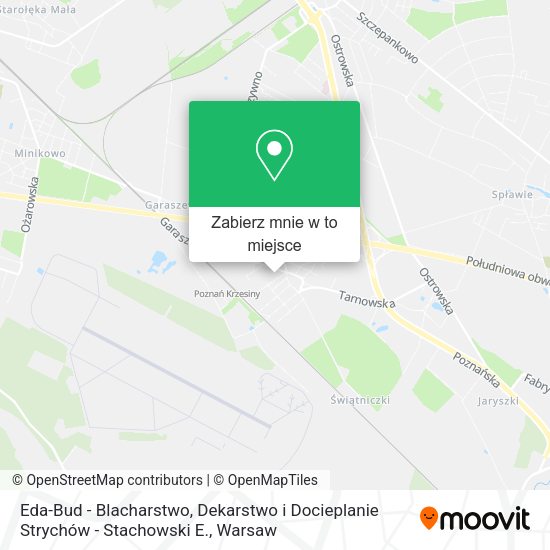 Mapa Eda-Bud - Blacharstwo, Dekarstwo i Docieplanie Strychów - Stachowski E.