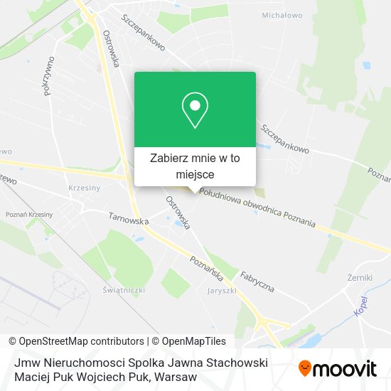 Mapa Jmw Nieruchomosci Spolka Jawna Stachowski Maciej Puk Wojciech Puk