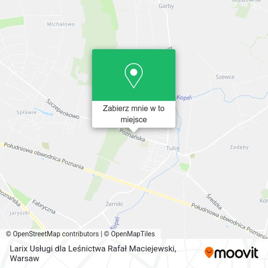 Mapa Larix Usługi dla Leśnictwa Rafał Maciejewski