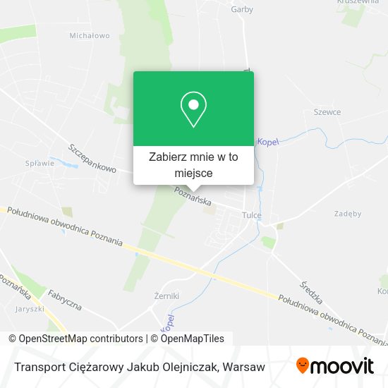 Mapa Transport Ciężarowy Jakub Olejniczak