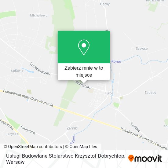 Mapa Usługi Budowlane Stolarstwo Krzysztof Dobrychłop