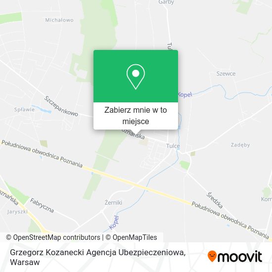 Mapa Grzegorz Kozanecki Agencja Ubezpieczeniowa