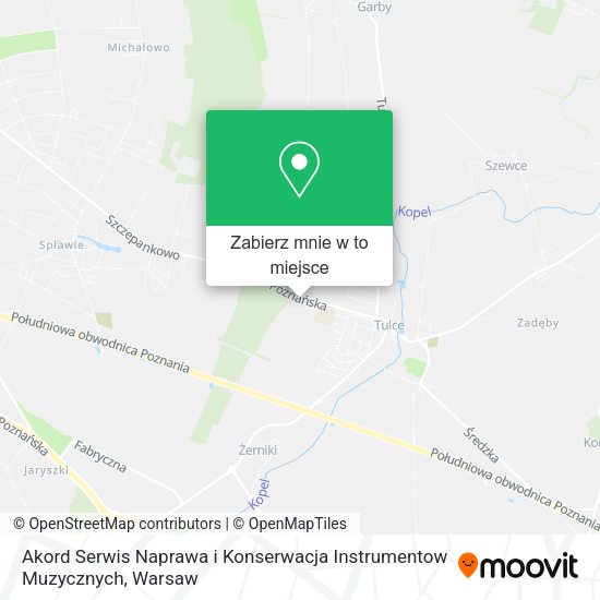 Mapa Akord Serwis Naprawa i Konserwacja Instrumentow Muzycznych