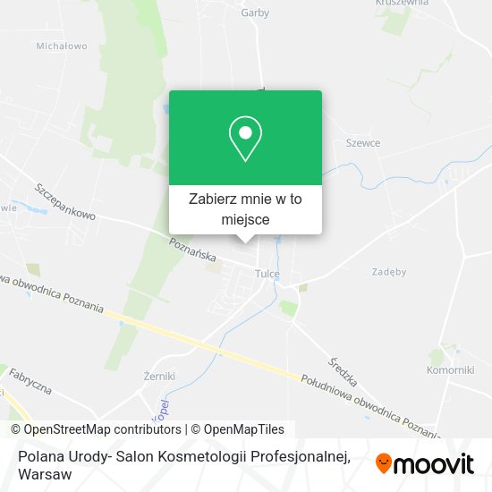 Mapa Polana Urody- Salon Kosmetologii Profesjonalnej